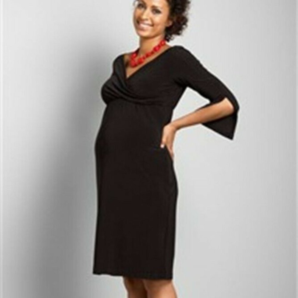 *** Japanese Weekend JW Maternity Dress in Black NWT